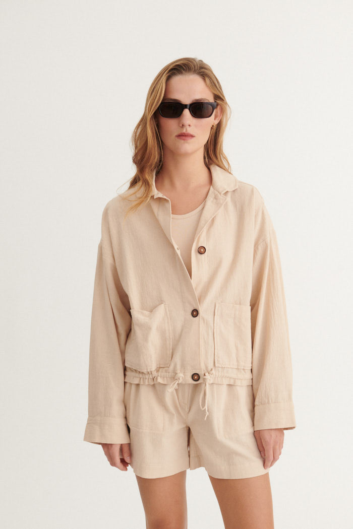 Basic Apparel Beate Jacket Jakker 777 Smokey Grey